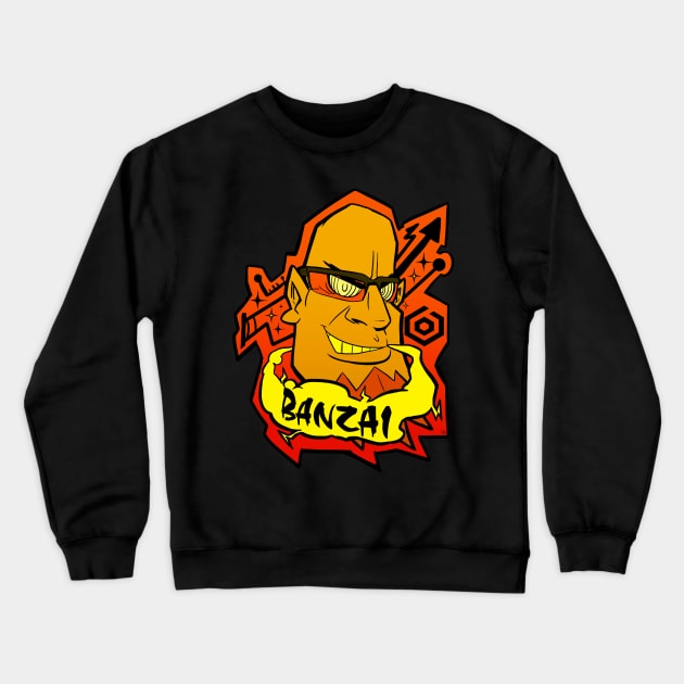 BANZAI! Goji Rokkaku gold Crewneck Sweatshirt by Taibatk5